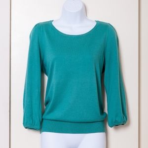 Loft Teal Sweater Blouse